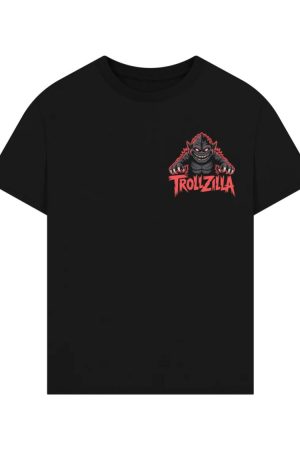Trollzilla Monster Cartoon Horror Design T-Shirt